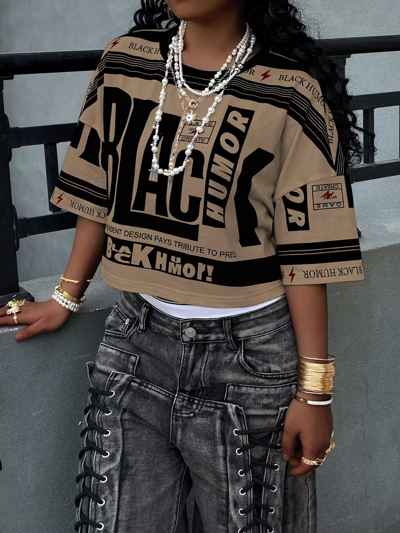 Contemporary Cultural Fashion Typography T Shirt